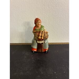 Vintage Germany peasant woman - made by porcelain